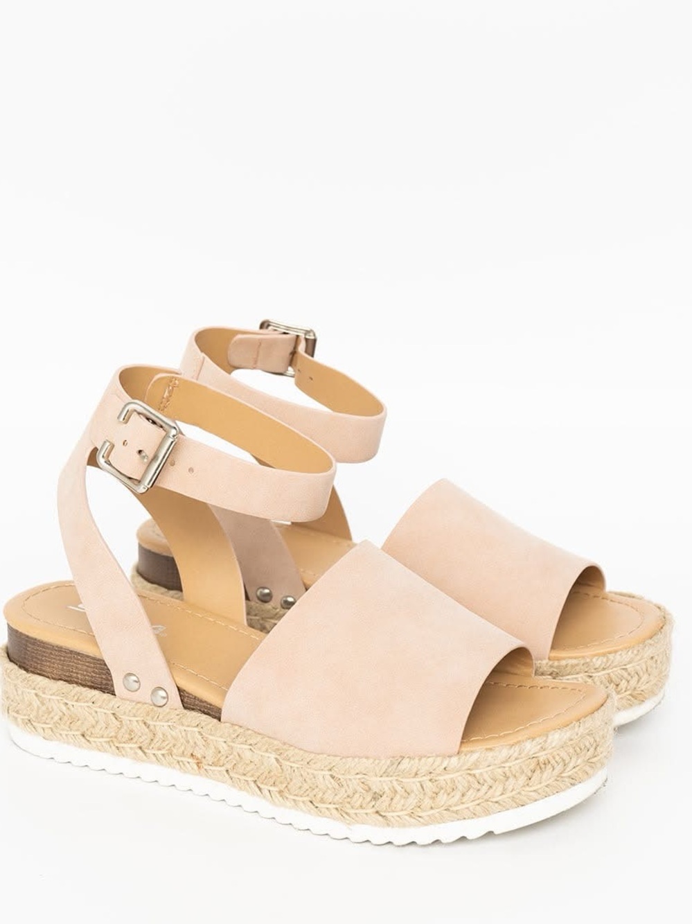 Soda | Sunshine On My Mind Espadrilles (NWT) Blush Nubuck, Size 8.5